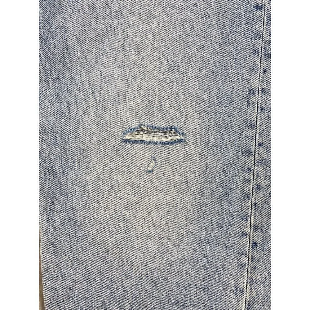 GAP Kids ‘90s Loose Fit Jeans - Size 18 - Light Wash Distressed Denim